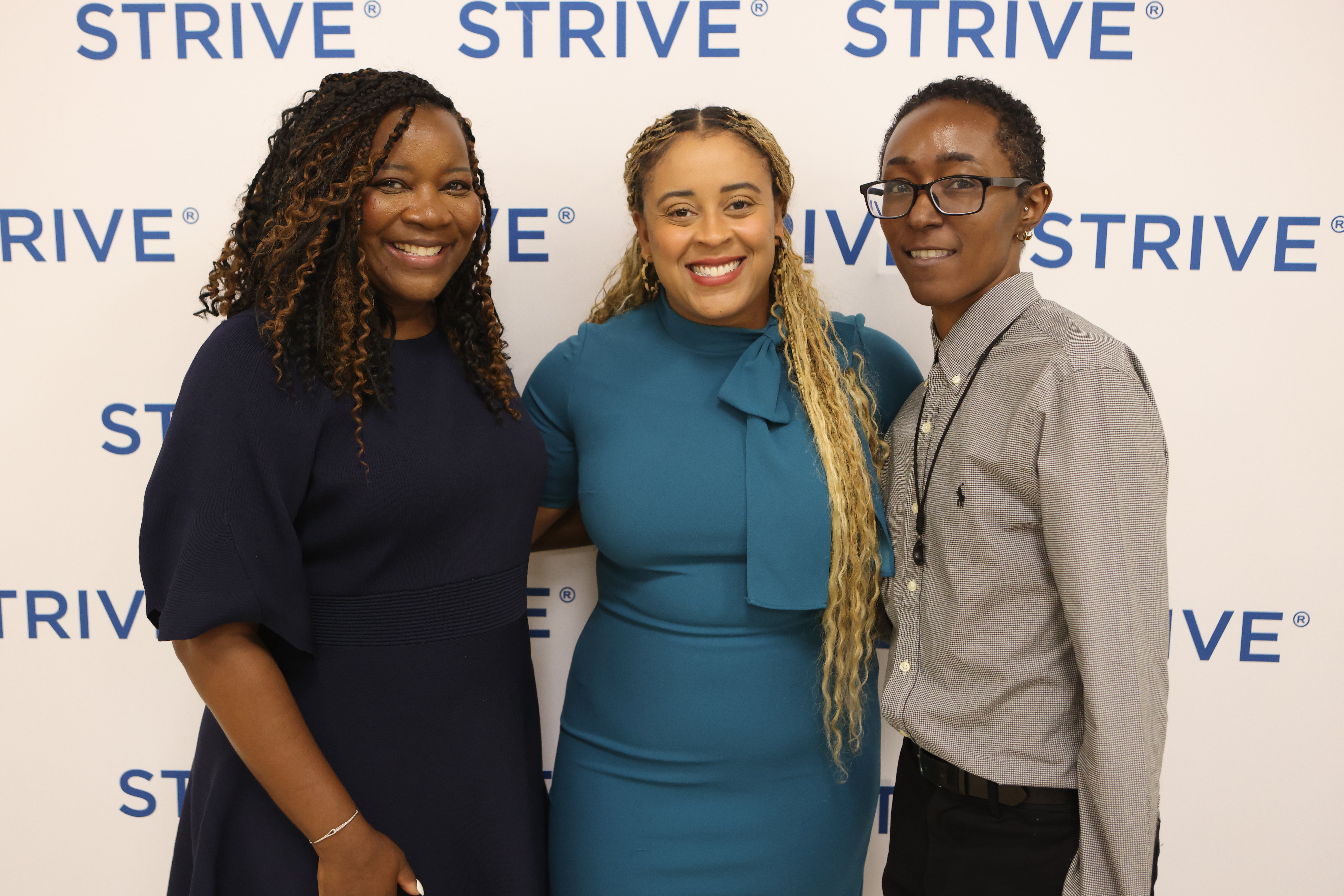 STRIVE Birminham Executive Director Quiwintre Frye w Councilor Crystal Smitherman and Fresh Start Program Director Indy Easley